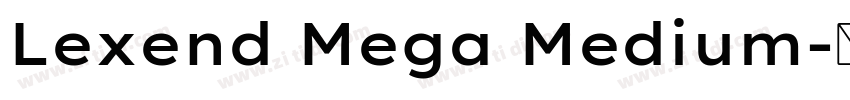 Lexend Mega Medium字体转换